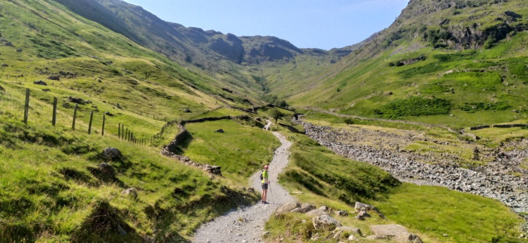 The start of the hike up to Seathwaite Fell
