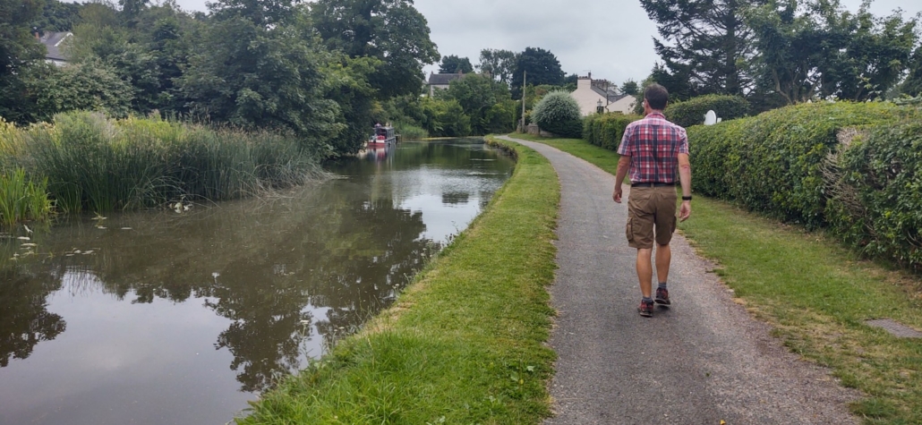The Lancaster Canal at Bolton-le-Sands, just a few hundred metres from the sea