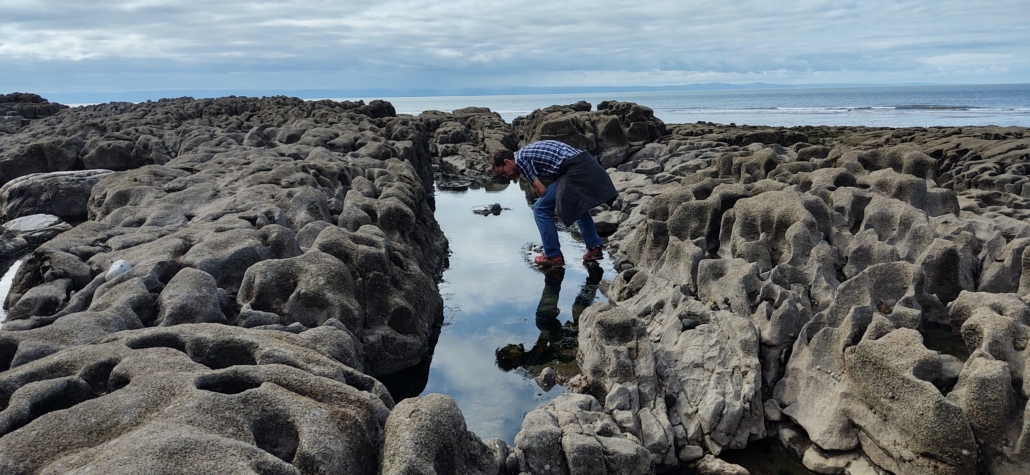 Rock pooling in Porthcawl, Wales