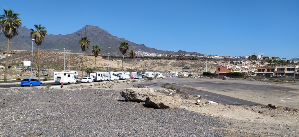 We've not been completely stationary. Ju's brother and sister-in-law very kindly put us up in Tenerife for 10 days. We flew, but were very surprised when we got there just how many motorhomes were knocking around. It's a 30 hour+ ferry trip from mainland Spain.
