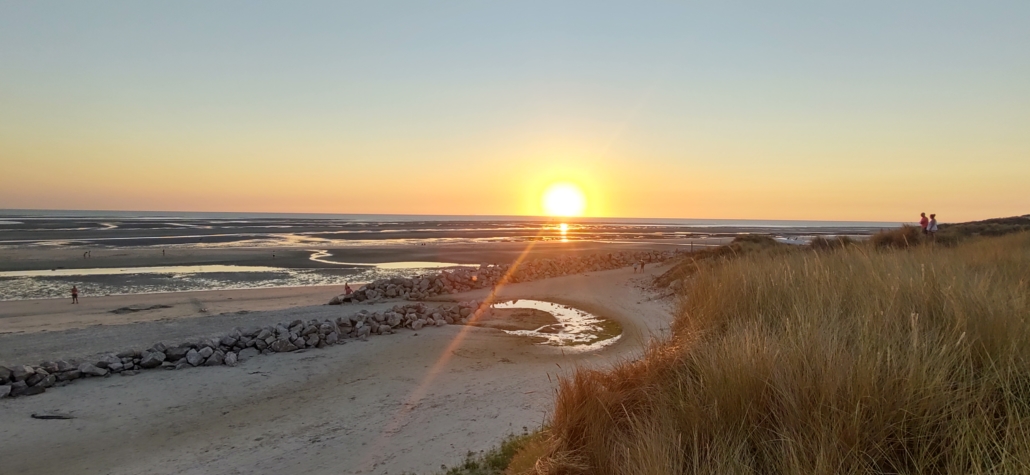 Another sunset shot over the dunes at Sainte-Cécile-Plage