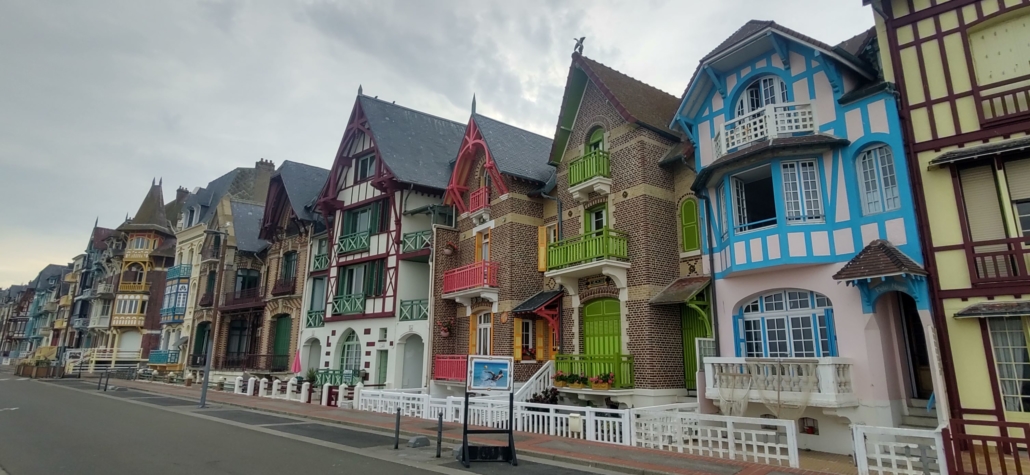 Colourful houses in Le Treport