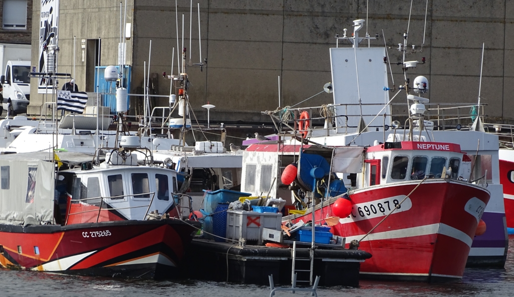 Fishing boats at Concarneau, Brittany