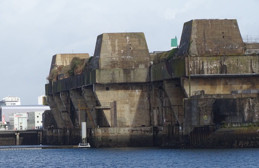 Keroman 3 submarine pens at Lorient. A pretty brutal structure