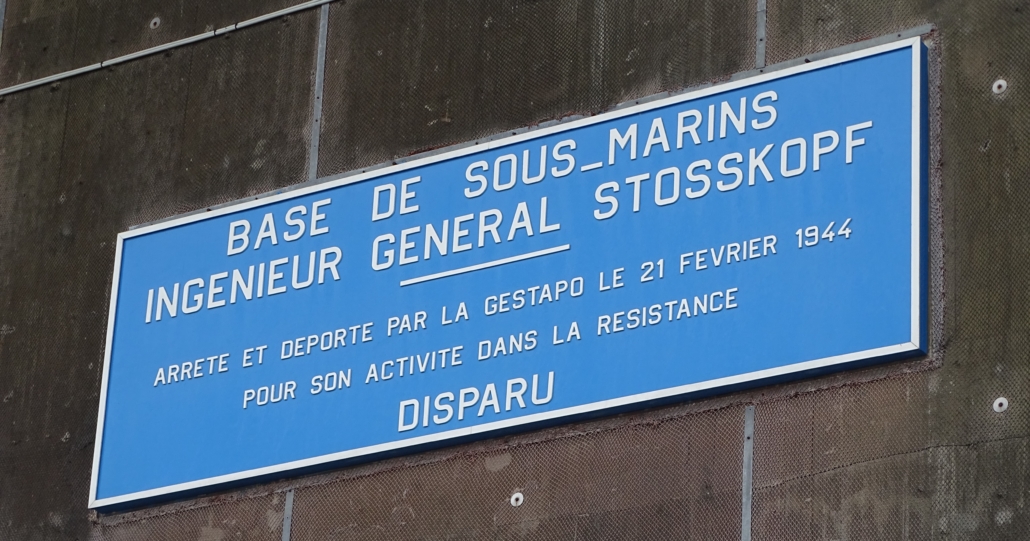 The French named the base after Jacques Stosskopf, deputy director during the war who fed information to the Allies. He was denounced under torture by another member of the resistance, deported to a camp in Alsace and executed just before the Allies arrived.