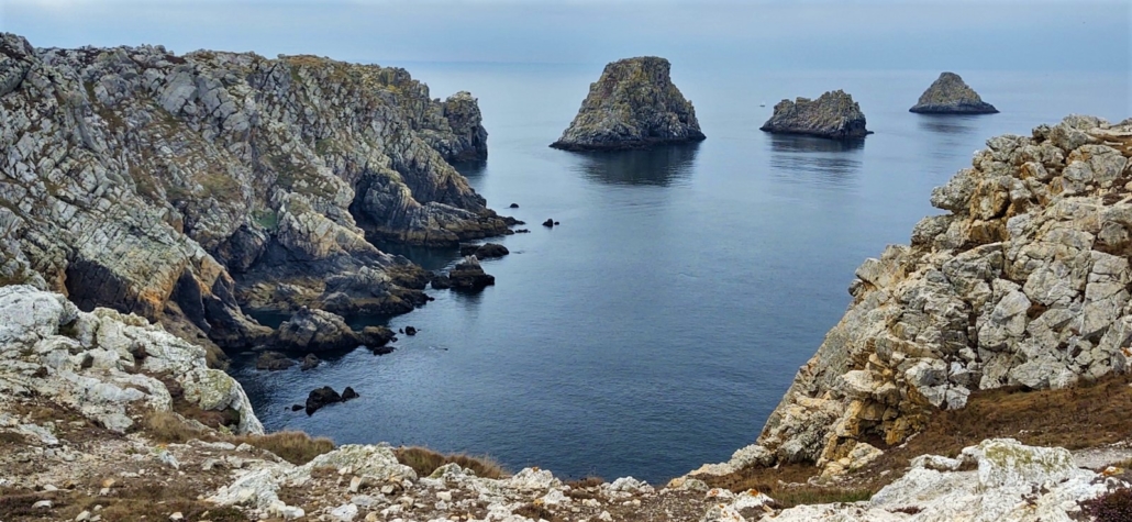 The islets at Crozon, known as the Tas de Pois - the pile of peas