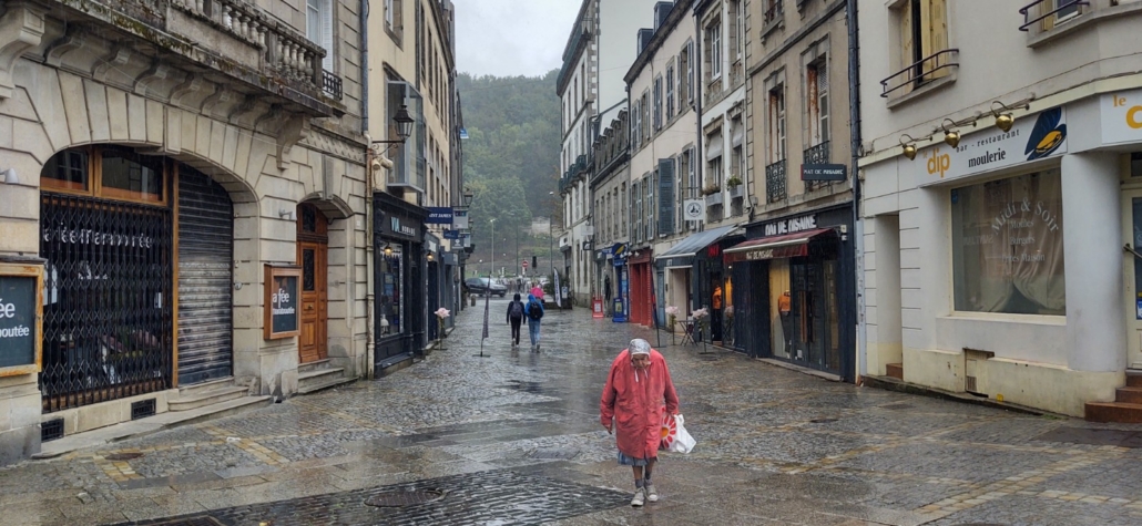 rain in Quimper, France
