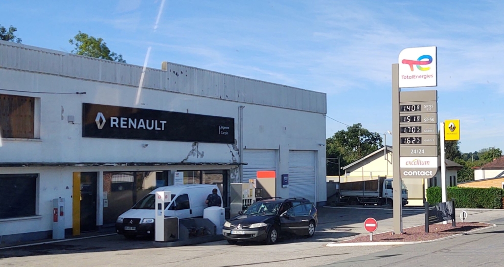 Total petrol station France