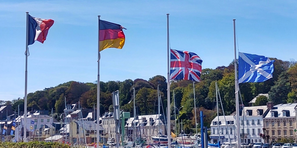 Flags at half mast