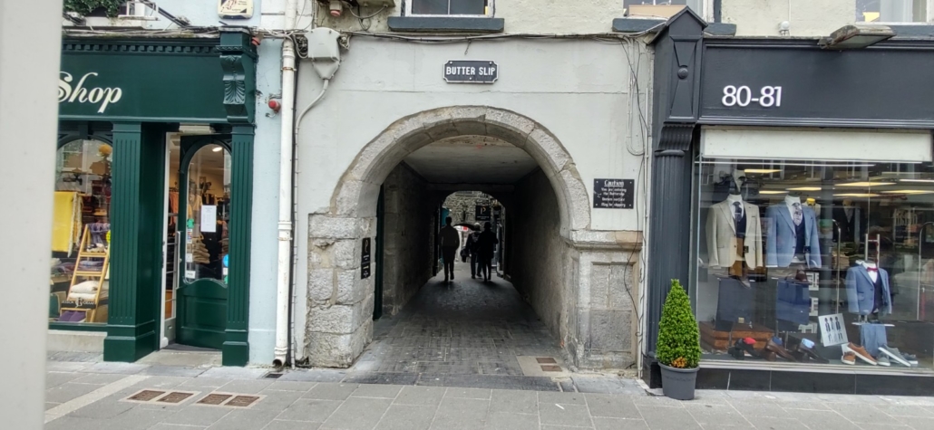 The Butter Slip lane on Kilkenny's medieval mile