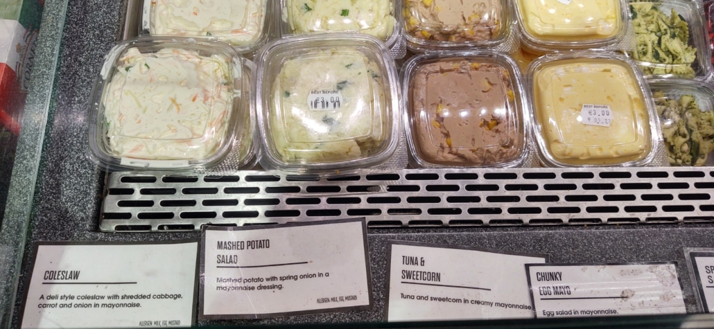 Mashed potato salad is a new one on us, an Irish thing maybe?