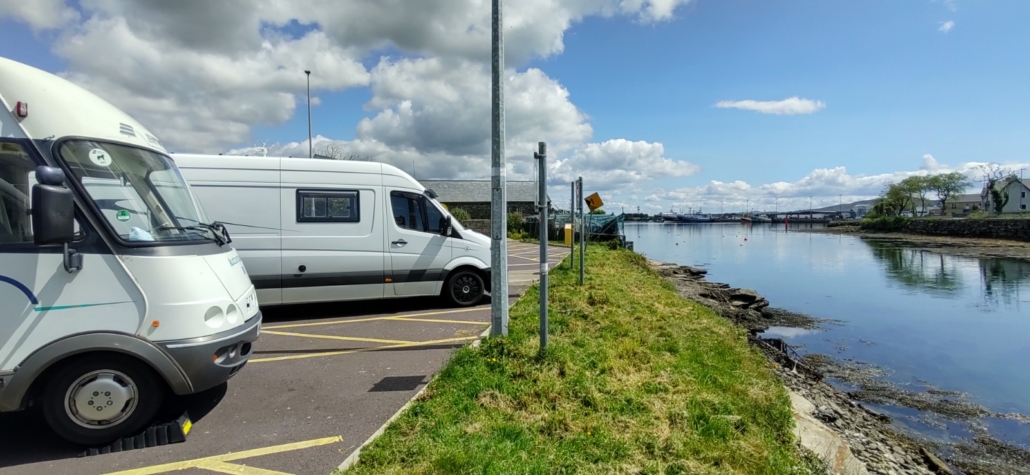 Free motorhome overnight stay parking aire at Castletownbere County Cork Ireland 