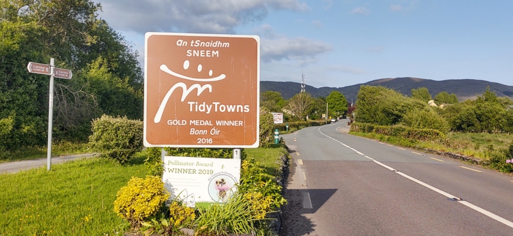 Lots of towns in Ireland have awards on the TidyTowns scheme, Sneem won a gold in 2016