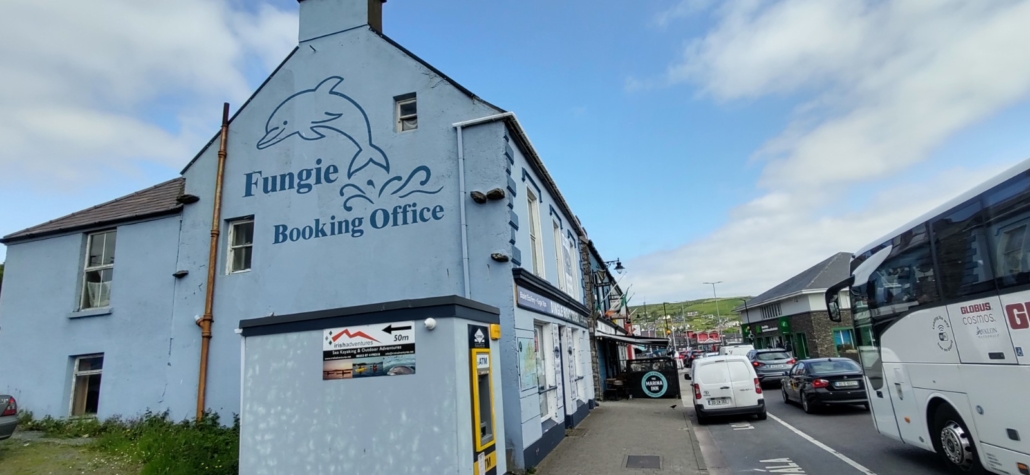 Fungie booking office (Fungie was the name for the dolphin which lived in Dingle Bay but most likely died 3 years ago)