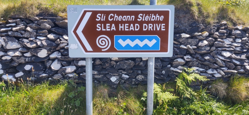 Wild Atlantic Way sign pointing to the Slea Head Drive
