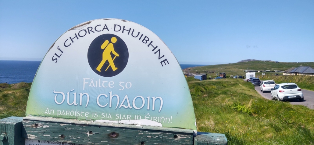 All-gaelic sign in the Gaeltacht on Dingle Peninsula
