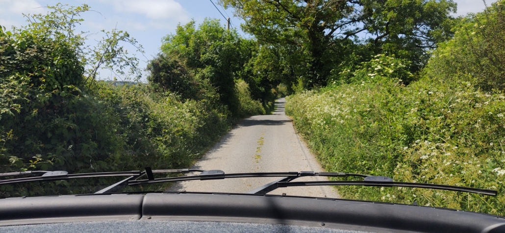 Motorhome narrow road Ireland