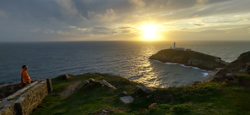 Sunset over South Stack Lighthouse