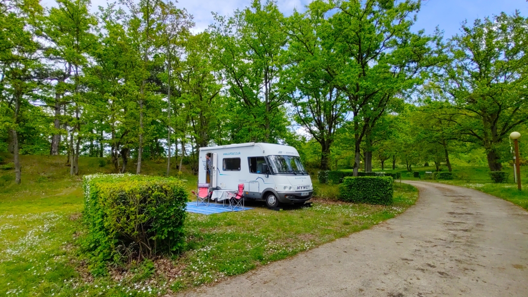 Motorhome at Laon Campsite