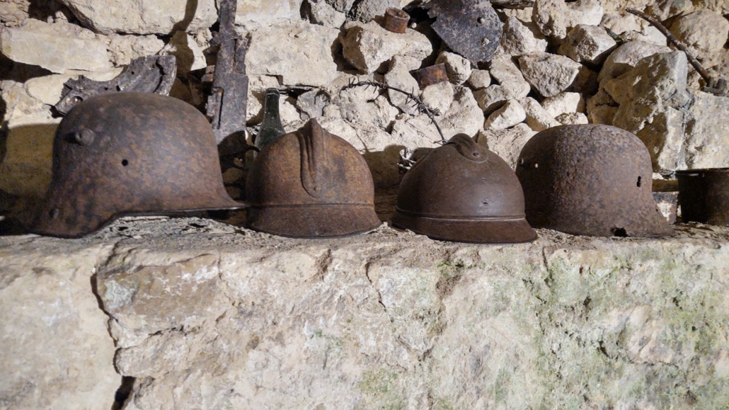Helmets from The Great War, the War to End all Wars, later know as World War One