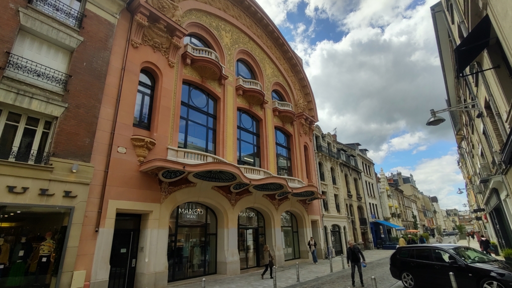 Art deco building in Reims France