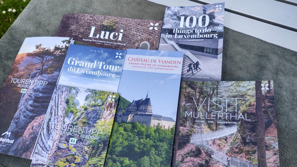Free books from the Echternach Tourist Information Office in Luxembourg