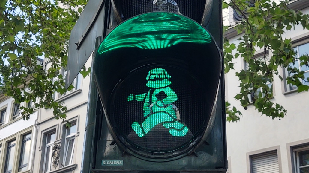 Karl Marx pedestrian crossing