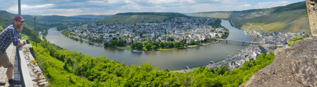 View of Mosel River from Bernkastel castle