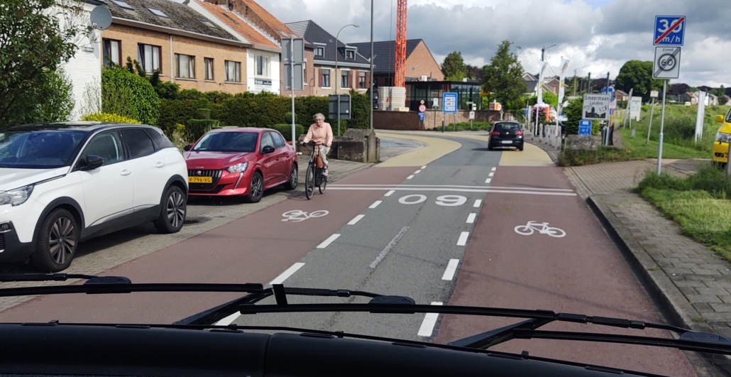 Cycle lanes in Belgium