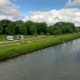 Motorhome parking at Rekem, Belgium