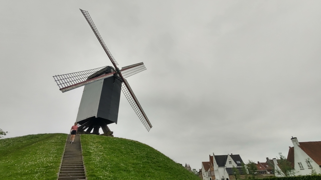 windmill in bruges belgium