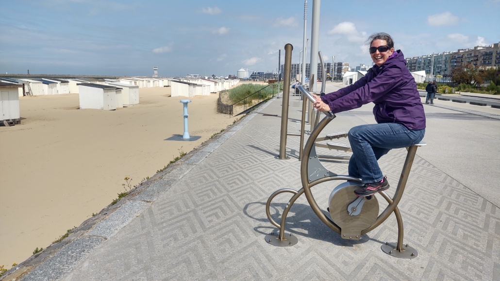 Excersise equipment on Calais promenade