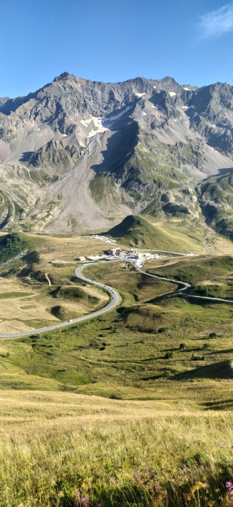 The Col du Lautaret seen from the road to Galibier in August 2024