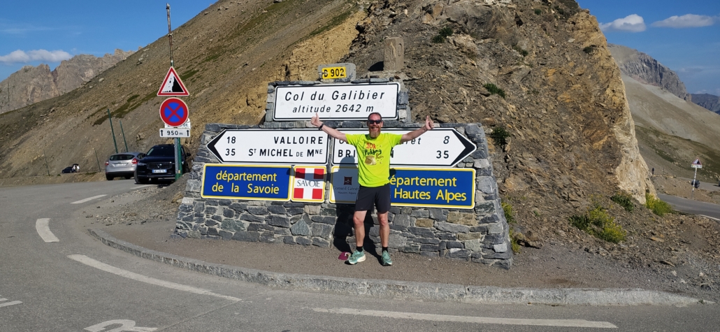 Mandatory photo at the Col du Galibier sign. 