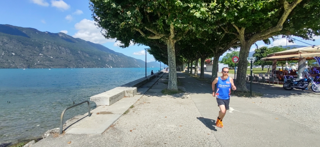 Running in Aix-Les-Bains France