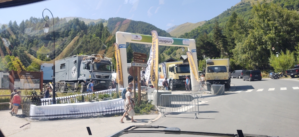 All-terrain motorhome trucks in Valloire. These amazing things can fetch £300,000