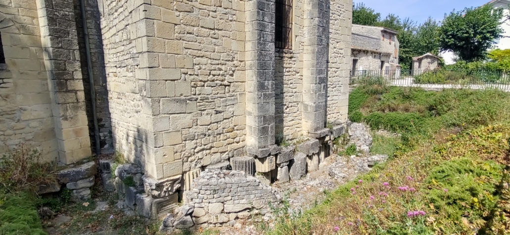 Roman ruins made into cathedral foundations - Vaison la Romaine France