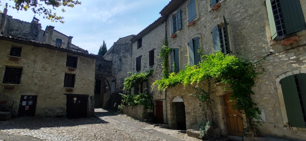 Upper town buildings Vaison la Romaine France