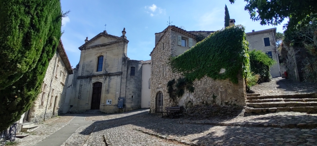 Upper town buildings Vaison la Romaine France