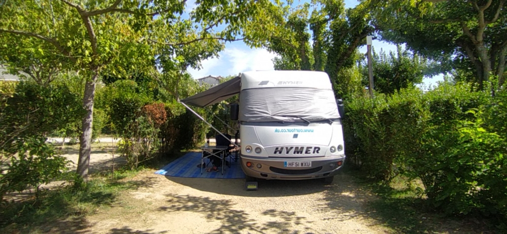 motorhome inVaison la Romaine campsite France