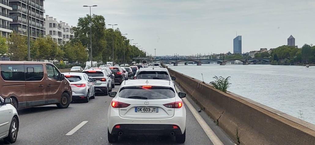 Traffic through Lyon