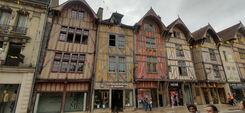 Medieval buildings in Troyes