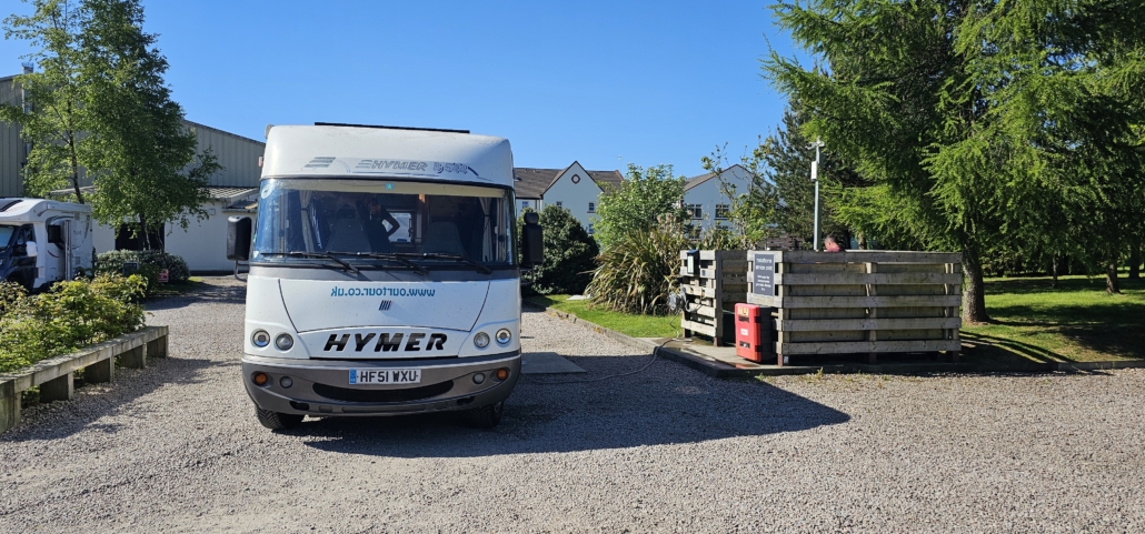 Motorhome service point in Brodick, Arran