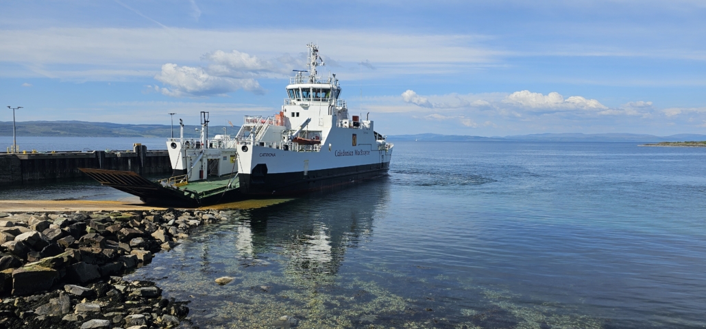 The Calmac ferry from Lochranza to Claonaig