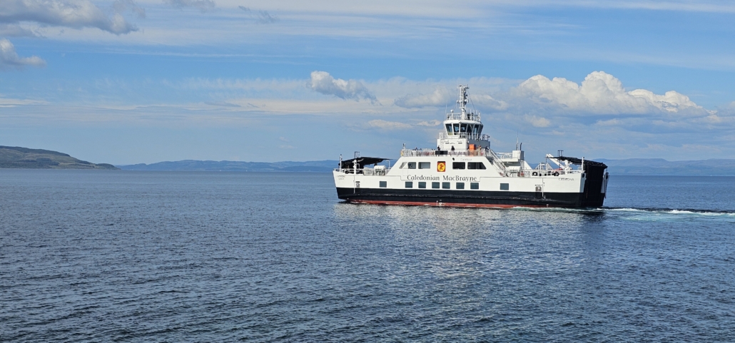 The Calmac ferry from Lochranza to Claonaig
