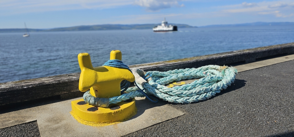 The Calmac ferry from Lochranza to Claonaig