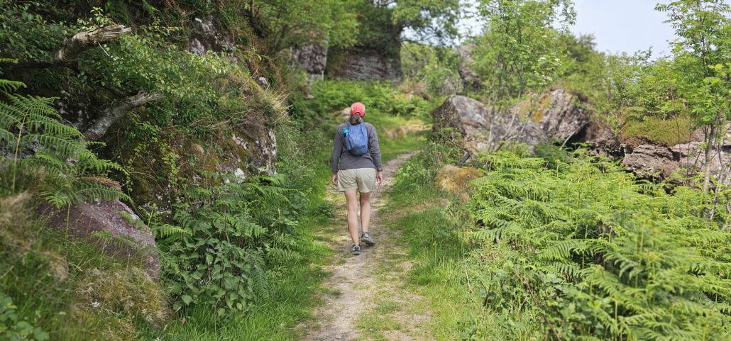 Coastal path on Arran north of Sannox