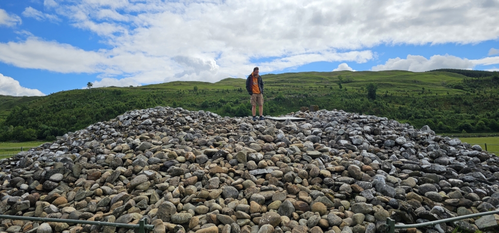 Pre-historic cairn in the Kilmartin Glen