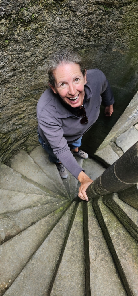 Spiral staircase at Carnasserie Castle in Kilmartin Glen