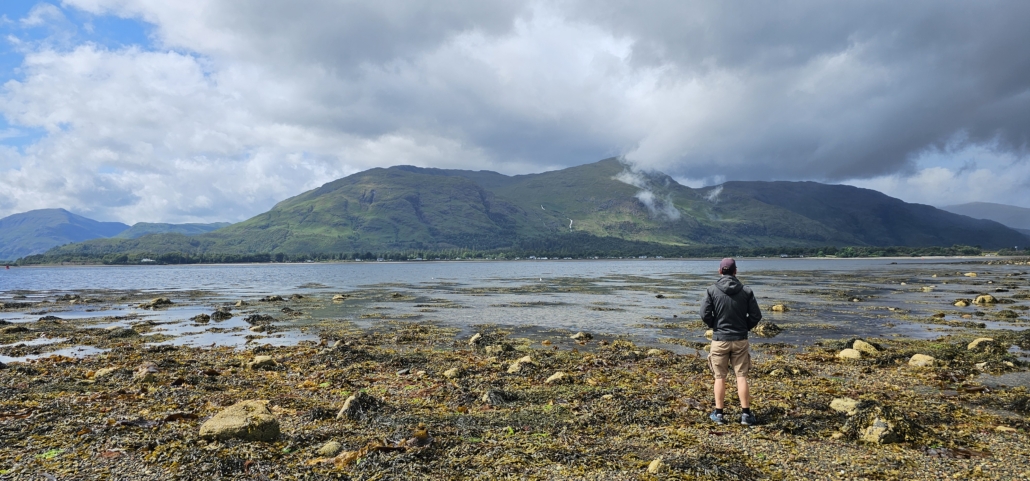 Watching for the ferry at the Corran Narrows